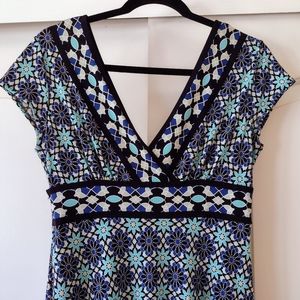 BCBG Surplice Empire Waist Dress